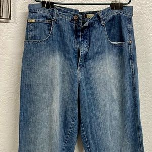 South Pole Jeans Size 38x32 Men's Blue Regular Fit Straight Leg Denim Modern Zip